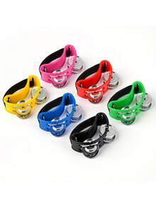 1pc Double Row Ankle Bells Cajon Drum Bongo Drum Ankle Bells Rack Percussion Instrument - Multicolor - View 7