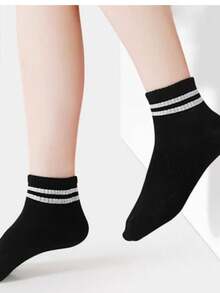 3/6/9/15 Pairs Kids Cartoon Pattern Socks, Breathable Mid-Calf Socks For Home And School Wear, Spring/Summer - Multicolor - View 43