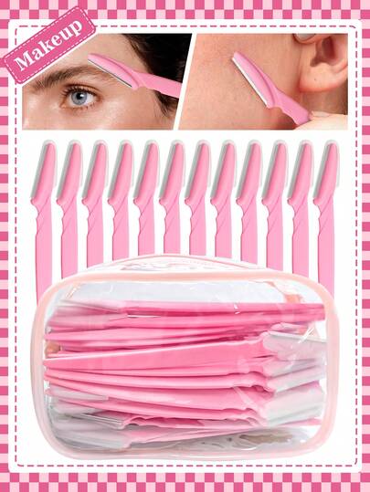Eyebrow Trimmer Razor, Portable Women's Shaver, Facial Hair Removal And Eyebrow Shaping - Beauty Essential Household Item, Comes With Clear Storage Bag, Bathroom Gift, Cosmetics, Affordable Price, Room Decor, Vanity, Travel, Bedroom, Makeup Accessories, Eyebrow Razor, Affordable Price, Christmas Gift, Cosmetics, Makeup Tools, Cheap Good Item, Gift, Women's Gift, Christmas Gift