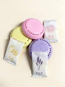 1/3 piezas Ambientador sólido de larga duración con aroma aleatorio, con carcasa exterior adicional, discos aromáticos desodorizantes, eliminación de olores y potenciador de frescura, para armario, baño, coche, hogar, cocina, esencial para el hogar y el baño, regalo perfecto para el Día de la Madre, inauguración de la casa, Día de la Madre, decoración del dormitorio, jardín, decoración de la cocina, verano, playa, artículos esenciales de viaje, decoración de la habitación, Squishy, graduación - Multicolor - Ver 11