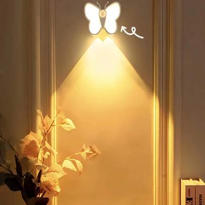 Rechargeable Sensor Touch Dimmable LED Wall Lamp, Magnetic Base, Acrylic Lampshade, Battery Powered, Suitable For Bedroom And Living Room Lighting, Bedside Lamp | Modern Wall Light | Durable Plastic Body