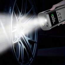 CamelParty A Smart Tire Inflator With Digital Display, A 150 PSI Wireless Air Pump For Vehicles, Automatic Inflation Detection And Cut-Off Function, An LED Flashlight For Nighttime Use, Support For 5V USB Discharge, And A Power Bank For Mobile Phones/Tablets. - Không dây - Xem 5