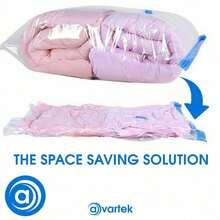 6 X STRONG VACUUM STORAGE SPACE SAVING BAGS VAC BAG SPACE SAVER VACCUM VACUM-BAG - transparente - Ver 6