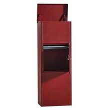 Large Parcel Box Outdoor Parcel Delivery Box Parcel Drop Box Metal Post Box For Internet DeliveriesWall Mountable Weatherproof Sturdy Mailbox Home Porch - Ephesus Anthracite - Red - View 8