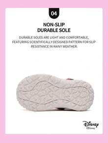 Disney 1 Pair Mickey Mouse Collaboration Children's Sneakers, Suitable For Daily Wear, Festivals, Sports, Outdoor Activities, Comfortable, Non-Slip, Breathable (Boys' Sneakers, Boys' Skate Shoes, Children's Sneakers, Girls' Sneakers, Girls' Skate Shoes) - Pink - View 6