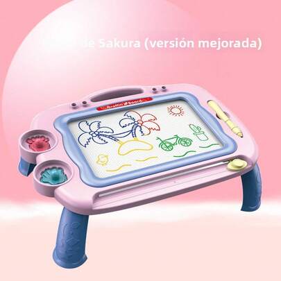 juguete de regalo para niños y niñas Nueva mesa de aprendizaje de educación temprana para niños, tablero de escritura magnético, mesa de dibujo, tablero de dibujo