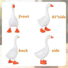 Premium Desk Goose Statue-Resin Desktop Goose With Magnetic Beak Used Storage,I Nteresting Office Table Goose Decoration, Suitable Bathroom, Kitchen,Dormitory, Garden Decoration - 1 - 查看 10