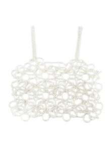 DEKUNER Cute Flower & Pearl Decor Bodychains, Girly Style Full Body Accessory Suitable For Dates, Photo Shoots, And Gifts - White - View 7