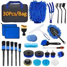 40PCS Car Detailing Brush Set Soft Brush Interior Wheel Valet Pro Cleaning Kit - 40pcs - View 1
