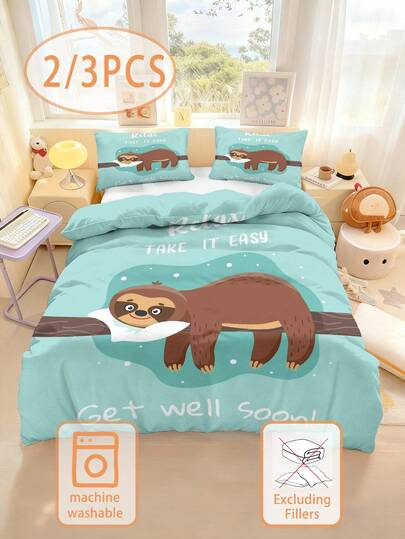 2/3PCS Sunset Dolphin King Size Bedding Set, Suitable For Decorating Children's Bedrooms, Kindergarten Nap Rooms Or Boys' Rooms, And Can Also Be Used As Birthday Or Holiday Gifts. With 3D Printed Cartoon Patterns, 100% Polyester Material (1 Double-Sided Duvet Cover+2 Single-Sided Pillowcases), Size: 90X200 135X200 140X210 Centimeters. Comes With A Pillowcase (Excluding Pillow Core).