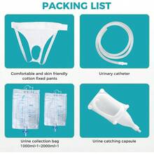 Orinal Femenino y oreColector de Orina Orinal Femenino y culino de Silicona Antifugas con 2 Bs de 000ml y  B de 2000ml Ideal para ospita ajes Camping y Personas con Molidad Reducida Estilo femenino - como en la foto - Ver 8