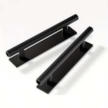 6pcs Self-Adhesive Ready-Made Drawer Handles, Auxiliary Adhesive Cabinet Handles, Black Mesh Door Handles, Multi-Function Knob Auxiliary Plastic Opening Handles Suitable For Cabinets, Doors, Wardrobes; 1pc Self-Adhesive Ready-Made Drawer Handle, Auxiliary Adhesive Cabinet Handle, Black Mesh Door Handle, Multi-Function Knob Auxiliary Plastic Opening Handle - Black - View 3