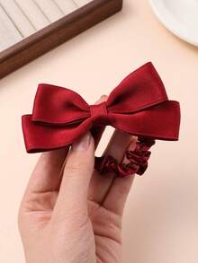 1 pieza Diadema con lazo dulce para niñas, de moda minimalista y versátil - Multicolor - Ver 7