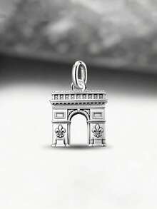 Mặt dây chuyền hình Tháp nghiêng Pisa tối giản độc đáo bằng bạc sterling 925, món quà trang sức tinh tế phù hợp cho cả nam và nữ. - Bộ 5 - Xem 7