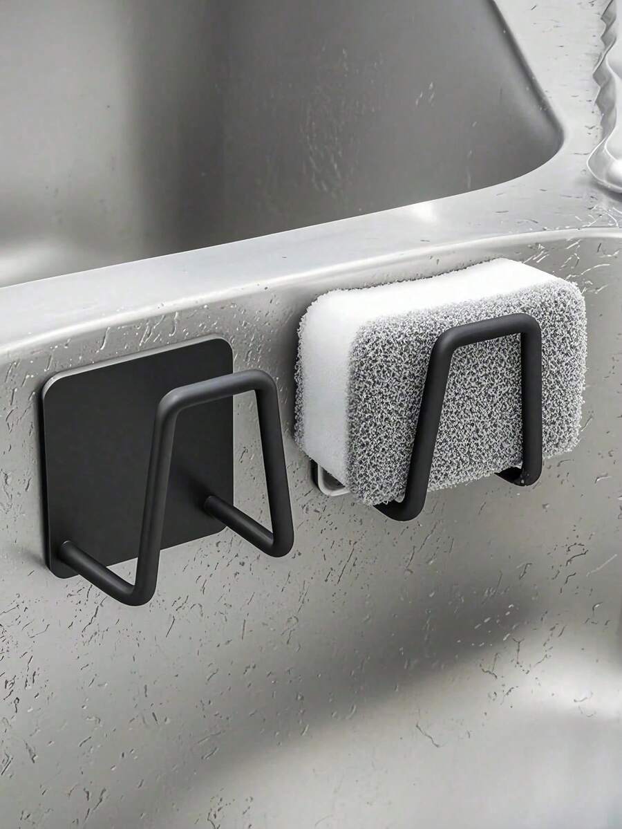 1/2 chiếc giá đựng miếng bọt biển rửa chén bằng thép không gỉ không cần khoan - Giá đỡ thoát nước nhà bếp tự dính có lưới thoát nước, đa năng dùng để đựng miếng bọt biển, xà phòng rửa chén, dụng cụ sắp xếp cao cấp chống gỉ cho nhà hiện đại, giải pháp tiết kiệm không gian, dễ lắp đặt, phụ kiện chống thấm nước bền chắc, giữ cho mặt bàn sạch sẽ và khô ráo, món quà lý tưởng cho các dịp lễ và sử dụng hàng ngày trong nhà bếp. - Nhiều màu - Xem 1