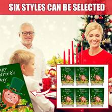 2/4/6PCS St. Patrick's Day Green Chair Covers, Leprechaun And Gold Coin Chair Covers, Suitable For Dining Rooms, Parties, And Restaurants - Green - View 8