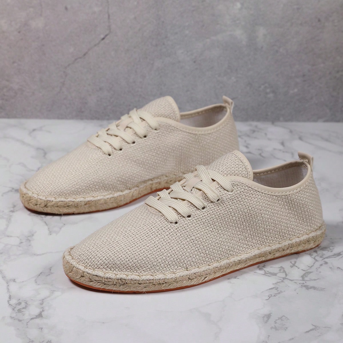 Zapatos de pescador tejidos a mano transpirables, que absorben la humedad, de secado rápido y antideslizantes para hombres, zapatos de lino hechos a