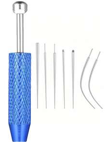 Piercing Cone Ball Clamp Tool, For Jewelry Replacement - Flat Base Earring Piercing Gun, Ear Nose Lip Piercing Kit - Steel - View 21