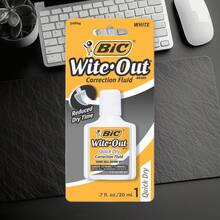 BIC Wite-Out Correction Fluid, 0.7oz: White Liquid Correction For Office & Art, Single Pack - 1 - Xem 1