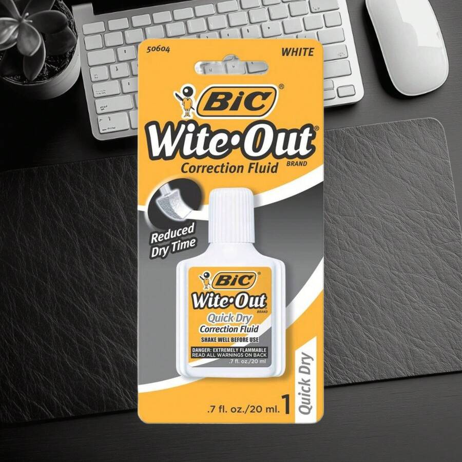 BIC Wite-Out Correction Fluid, 0.7oz: White Liquid Correction For Office & Art, Single Pack - 1 - Xem 1