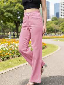 Women Jeans - Rosa Pálido - Ver 2