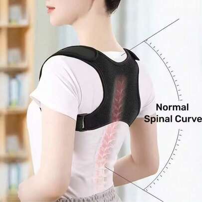 Comfortable Unisex Posture Corrector - Adjustable Breathable Orthopedic Brace - Seamless Upper Back, Spine, Neck And Shoulder Support - Suitable For Daily Wear, Clavicle Stabilization - Promotes Healthy Posture, Prevents Hunchback