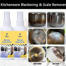 Agente descontaminante para eliminar el fondo de la sartén, removedor de escala ennegrecida de la cocina, pulidor de metal para el hogar, eliminador de manchas de aceite del horno, rociador para placas que elimina el óxido y la grasa - Líquido - Ver 10
