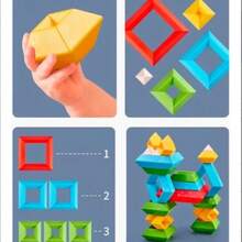 Montessori Toys for 1 2 3 4 5 Year Old Boys Girls Toddlers Preschool Learning Activities 30Pcs Building Blocks Stacking Educational Toys STEM Sensory Toys Gifts for A 1-2 2-4 - Multicolor - Ver 4