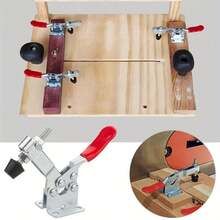 8-Pack Mini-Duty Steel Toggle Clamps, Quick Release Manual Tool Set With GH-201A Horizontal Clamping, Secure Gripping - 8Pcs - View 6