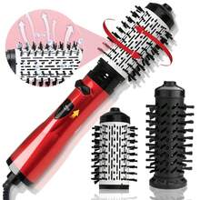 3-In-1 Hot Air Brush And Rotating Hair Dryer Multifunction Electric Hair Styler Comb - UK Plug(220-240V) - View 7
