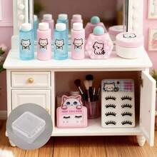 Bộ phụ kiện phòng tắm thu nhỏ tỷ lệ 1:12, bộ đồ dùng phòng tắm nhà nhỏ, hộp đựng trang sức thu nhỏ, bộ mỹ phẩm, đồ trang trí phòng tắm. - Nhiều màu - Xem 6