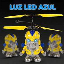 ELE-GATE Mini Drone Robot Espacial Con Sensor De Inducción Infrarrojo - Amarillo - Ver 1