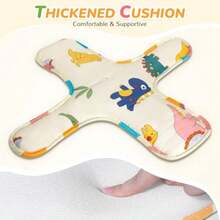 FEISIKE - Cojín de columpio para bebé para exteriores compatible con asiento de respaldo alto resistente para niños pequeños de 1 a 3 años desmontable y lavable columpio no incluido - como en la foto - Ver 2