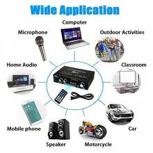 AK35 180W Bluetooth Digital Audio Stereo Power Amplifier - A - View 4