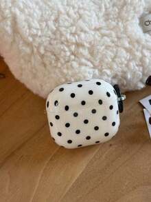 Minimalist Korean Style Black & White Polka Pro 3 Earphone, Compatible With 3rd Gen, Protective Cover Compatible With 2nd Gen New Model, Niche Heart Pendant, Anti-Drop Compatible With 4th Gen - 彩色 - 查看 5