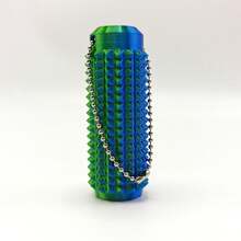 1pc 3D Printed Gradient Color Massage Roller Keychain, Sensory Tool With Textured Spikes And Breathable Holes, Modular Design To Help Relieve Muscle Tension And Stress, Perfect Gift For Stress Relief And Sensory Relaxation, Also A Unique Gift For Friends Gifts For Mother, Father, Graduation, And Teacher - Multicolor - View 16