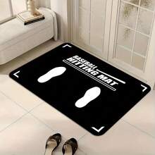 1pc Soft Training Mat Compatible For Batting Practice - Machine-Washable Carpet Suitable For Indoor Entryway, Batting Stance Practice, Home Gym - & Training Pad - 白色 - 查看 6