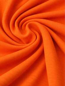 Mono Casual hombro caido TELA BRUSH TEXTURA LIGERA - Naranja - Ver 5