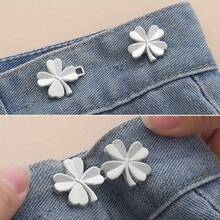 4-Leaf Clover Detachable Buckle Waist Cincher, Adjustable Waist Reducer For Jeans Without Sewing - Multicolor - View 4