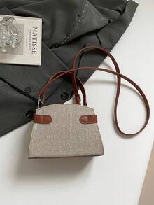 New Fashionable Casual Chic Ins Style One Shoulder Bag, Commuting Minimalist Crossbody Handbag For Women - Gold - View 8