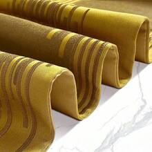 Gold Table Runners 98 Inches Long Contemporary Abstract Striped With Luxury Tassels For Dresser Dinning Table TV Stand Piano Bedside Art Decor - 金的 - 查看 4