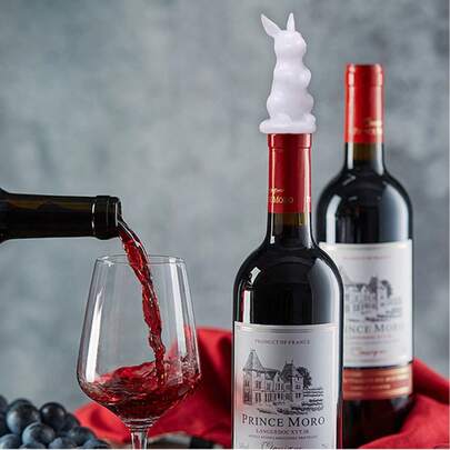 2 Stück Osterhasen Thema DIY Weinflaschen Verschlüsse, Krone, Katzenpfote, Hase, Diamant Dekor Silikon Formen