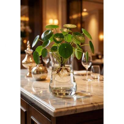 透明玻璃花瓶，复古风格装饰花瓶，简约美观的家居装饰，手工可爱婚礼桌面摆件，适用于水培、人造花卉、草坪花园微缩景观装饰，家居客厅和办公室装饰，家居装饰，中心摆件，书桌装饰，床头柜装饰，以及情人节和节日派对装饰、婚礼装饰和礼品