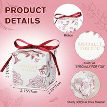 5 Pieces Of Wedding Candy Box, Flower Candy Box, Shu Jia Liang Pin Souvenir Gift Box, Empty Box. - Multicolor - View 2
