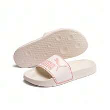 PUMA Leadcat Platform Sandals, Leather-Trimmed, Non-Slip, Unisex, Pink. - Rice White Powder - View 8
