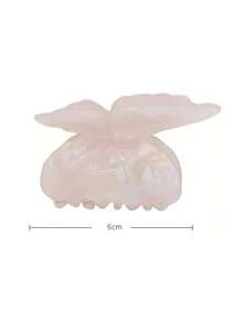 1个女士蝴蝶发夹，可爱浪漫宫廷风派对优雅亚克力发爪，双层翅膀温柔优雅复古街头风 - 彩色 - 查看 2