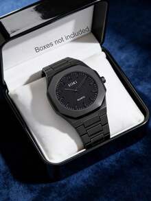 Unisex Quartz Watch, Black Silicone Strap, Sports Casual Style, Round Dial, Creative Design, Suitable For Men And Women, Ideal For Daily Wear, Birthday Gifts, Parties And Holiday Gatherings, Also A Perfect Gift For Friends And Family Or Treating Yourself (No Packaging Box) - 黑色 - 查看 1