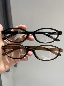2pcs Women's Anti-Blue Light Glasses, Cute Oval Full-Rim Glasses - Non-Prescription Colored Frames, Suitable For Computer And Mobile Gaming, Y2K Style For Daily Wear, Fits Most Face Shapes - Multicolor - View 5