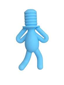 1/2pcs Creative Inverted Silicone Human Shaped Wine/Champagne Bottle Stopper | Leak-Proof Sealing Device Can Be Inverted Without Leakage, Suitable For Restaurants, Homes, Universal Bottle Caps, Interesting Kitchen Decor - Multicolor - View 6