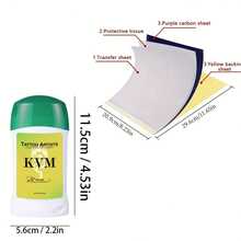 1/2/3 PiecesTattoo Transfer Gel Set: Durable Tattoo Transfer Supplies For Applying Tattoo Stencils - White - View 4